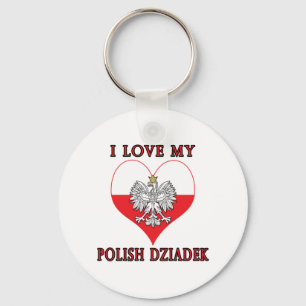 Llavero Amo a mi Dziadek polaco