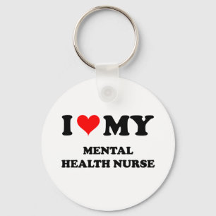 Llavero Amo a mi enfermera de salud mental