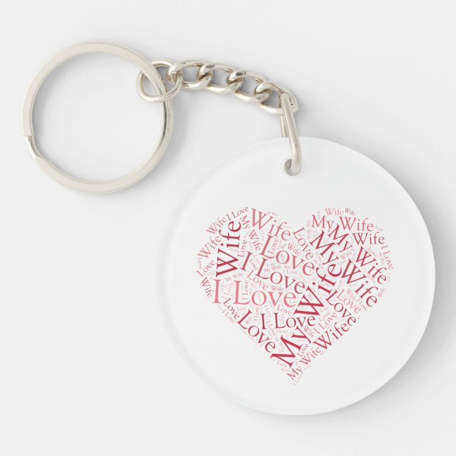Llavero Amo a mi esposa (Frente)