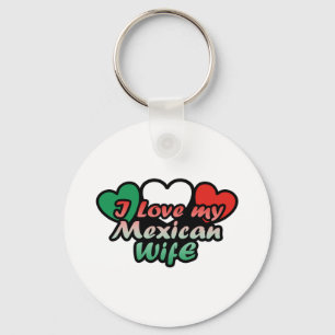 Llavero Amo a mi esposa mexicana