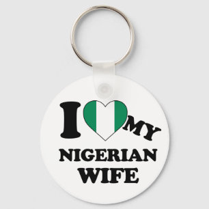 Llavero Amo a mi esposa nigeriana