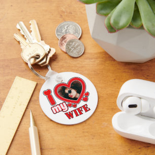 Llavero Amo A Mi Esposa Personalizada