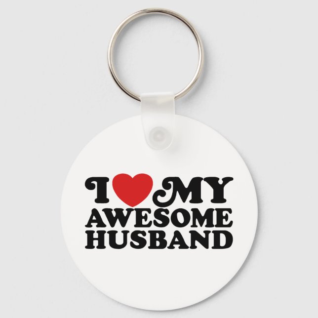 Llavero Amo A Mi Esposo Increíble (Anverso)