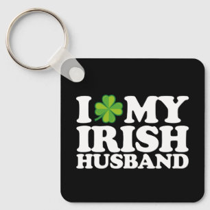 Llavero Amo a mi esposo irlandés pareja día de San Patrici