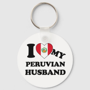 Llavero Amo a mi esposo peruano