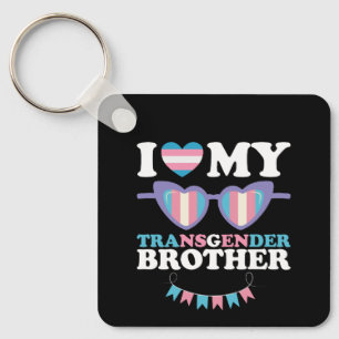 Llavero Amo a mi familia de hermano transgénero Trans LGBT