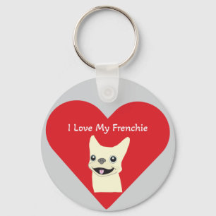 Llavero Amo a mi Frenchie, Lavender