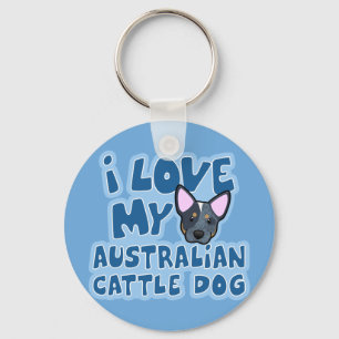 Llavero Amo A Mi Ganado Australiano