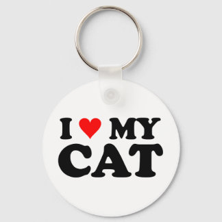 Llavero Amo a mi gato