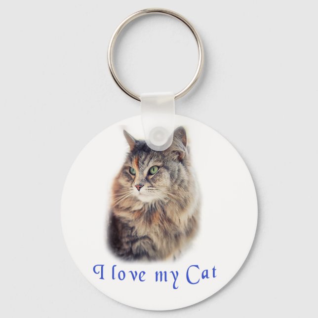 Llavero Amo a mi Gato (Anverso)