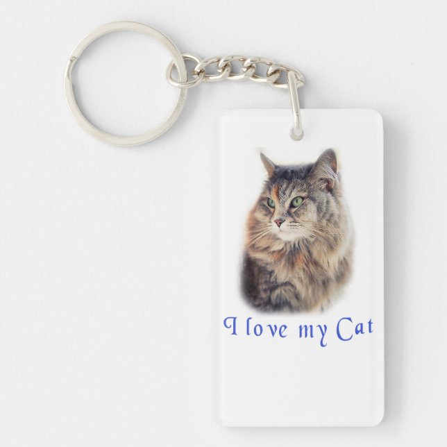 Llavero Amo a mi Gato (Frente)