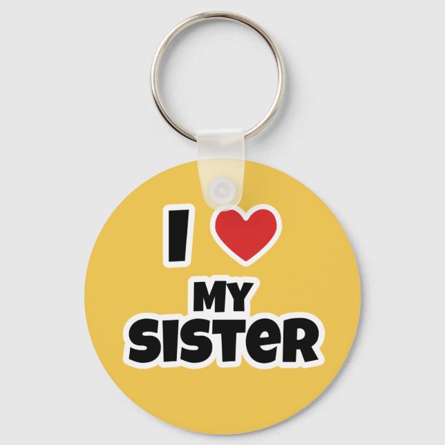 Llavero Amo a mi hermana (Anverso)