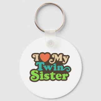 Llavero Amo a mi hermana gemela
