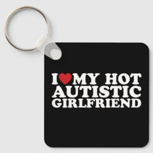 Llavero Amo a mi hermosa novia autista GF Autismo Corazón
