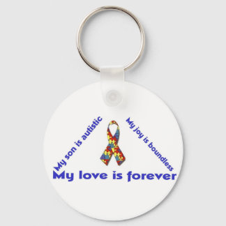 Llavero Amo a mi hijo con autismo - desi único de keychain