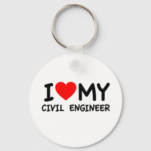 Llavero Amo a mi ingeniero civil