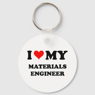 Llavero Amo a mi ingeniero de los materiales