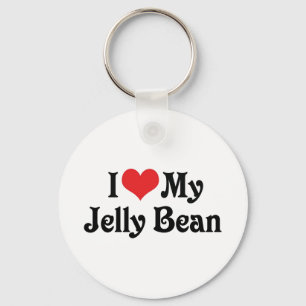 Llavero Amo a mi Jelly Bean