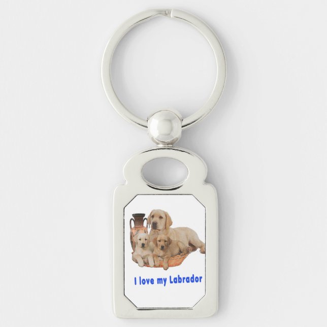 Llavero Amo a mi Labrador (Anverso)
