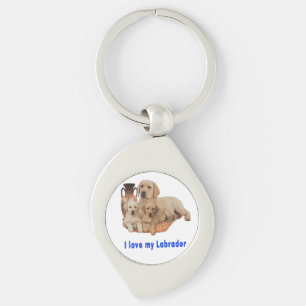 Llavero Amo a mi Labrador