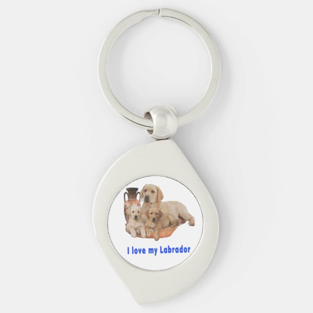 Llavero Amo a mi Labrador (Anverso)
