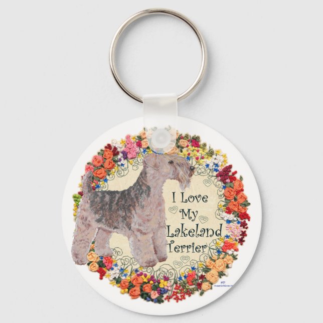 Llavero Amo a mi Lakeland Terrier (Anverso)