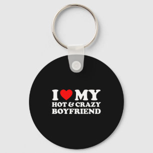 Llavero Amo a mi loco novio caliente Me encanta mi novio c