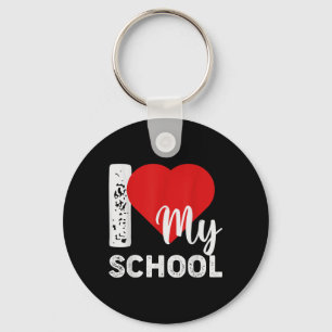 Llavero Amo a mi maestro de escuela Estudiante primer día 