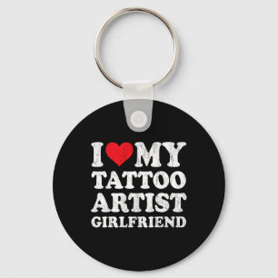 Llavero Amo a mi novia artista de tatuajes divertido novio