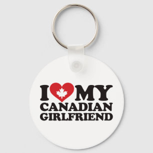 Llavero Amo a mi novia canadiense