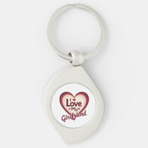 Llavero Amo a mi novia personalizado