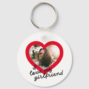 Llavero Amo a mi novia Personalizado Red Valentine Foto