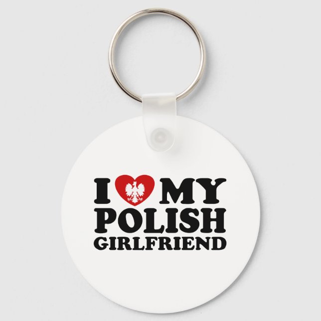 Llavero Amo a mi novia polaca (Anverso)