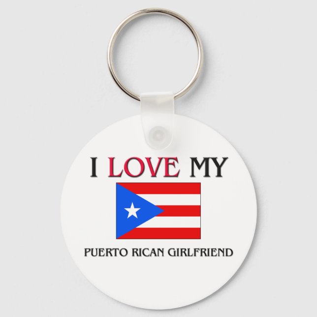 Llavero Amo A Mi Novia Puertorriqueña (Anverso)