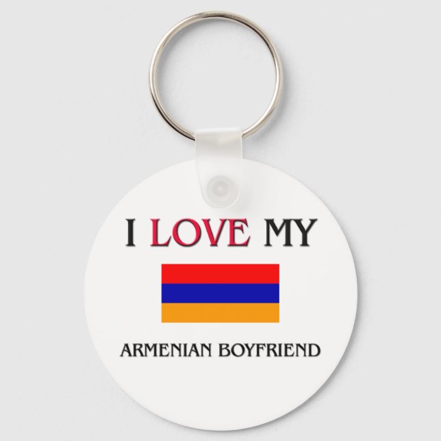 Llavero Amo a mi novio armenio (Anverso)