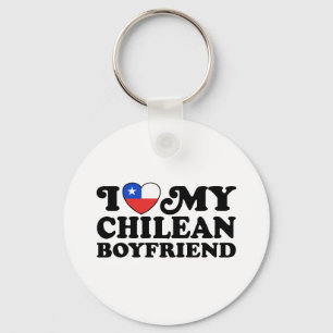 Llavero Amo a mi novio chileno