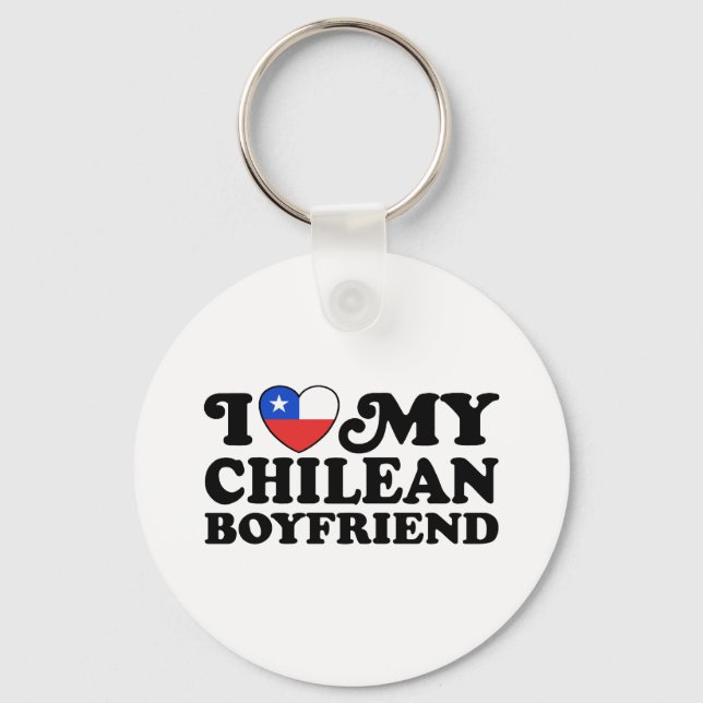 Llavero Amo a mi novio chileno (Anverso)