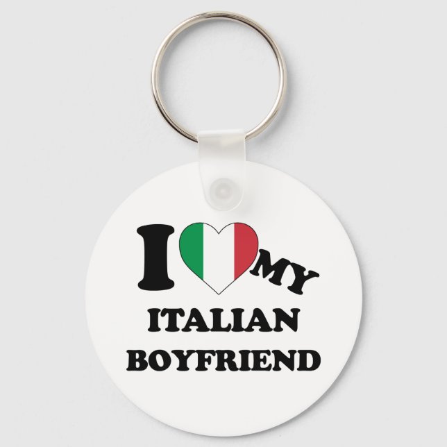 Llavero Amo a mi novio italiano (Anverso)