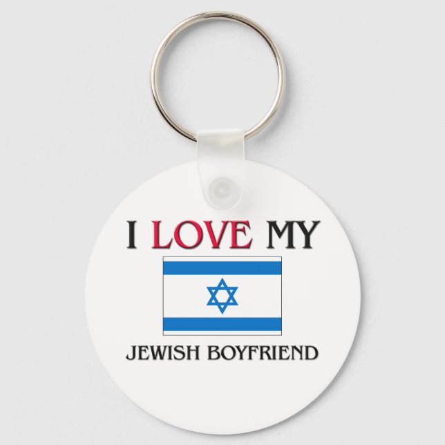 Llavero Amo a mi novio judío (Anverso)