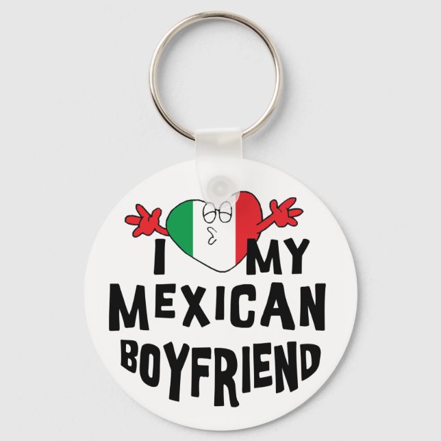 Llavero Amo a mi novio mexicano (Anverso)