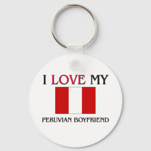 Llavero Amo a mi novio peruano