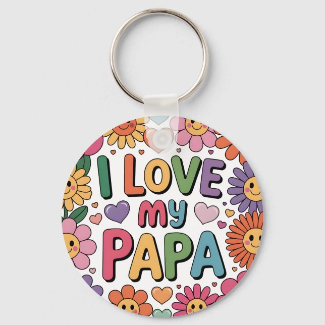 Llavero Amo a mi papá (Anverso)