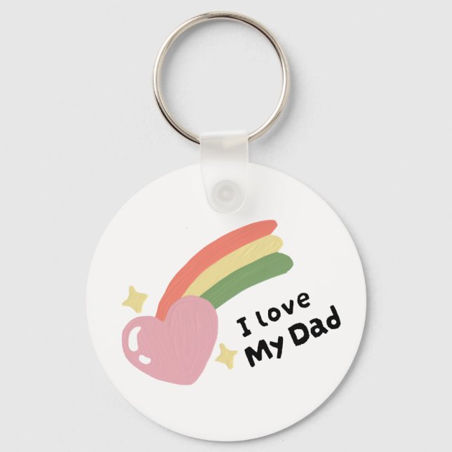 Llavero Amo A Mi Papá (Anverso)