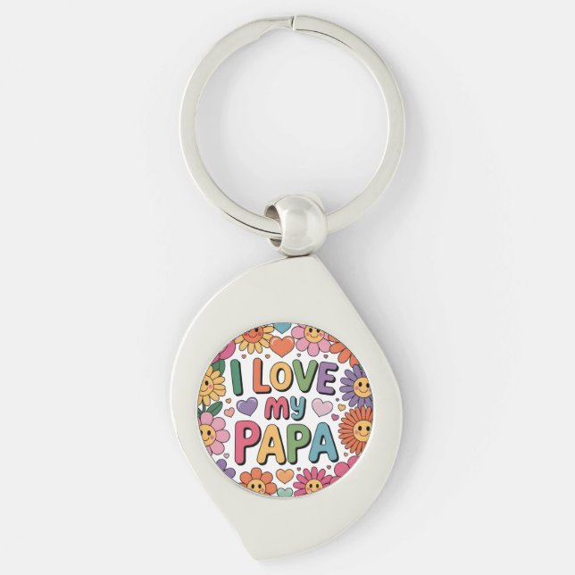 Llavero Amo a mi papá (Anverso)