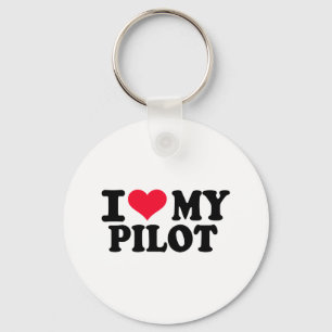 Llavero Amo a mi piloto