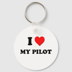 Llavero Amo a mi piloto