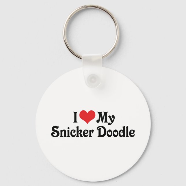 Llavero Amo a mi Snicker Doodle (Anverso)