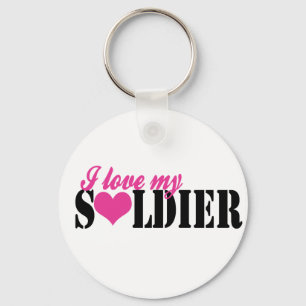 Llavero Amo a mi Soldado