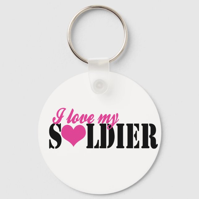 Llavero Amo a mi Soldado (Anverso)
