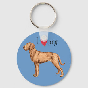 Llavero Amo a mi Vizsla con Cabos Altos